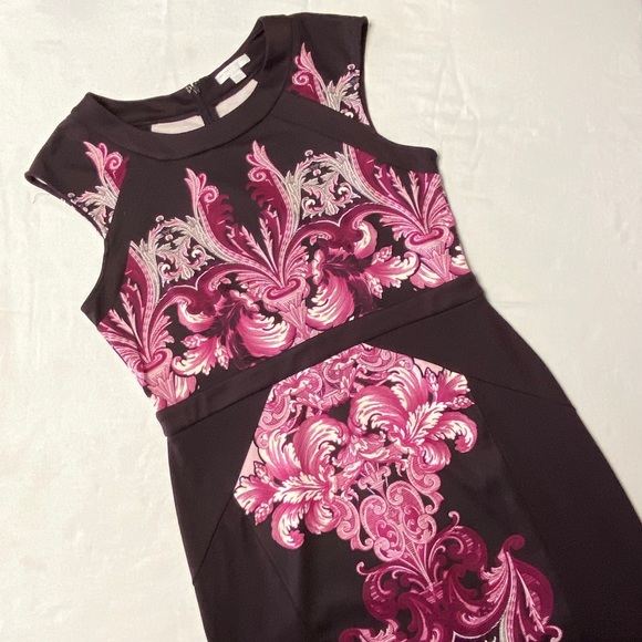 💕SOLD💕New York & Co Stretch Purple Floral Dress - Picture 6 of 8